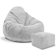 Puf Paradise with Footrest Cool Gray-M