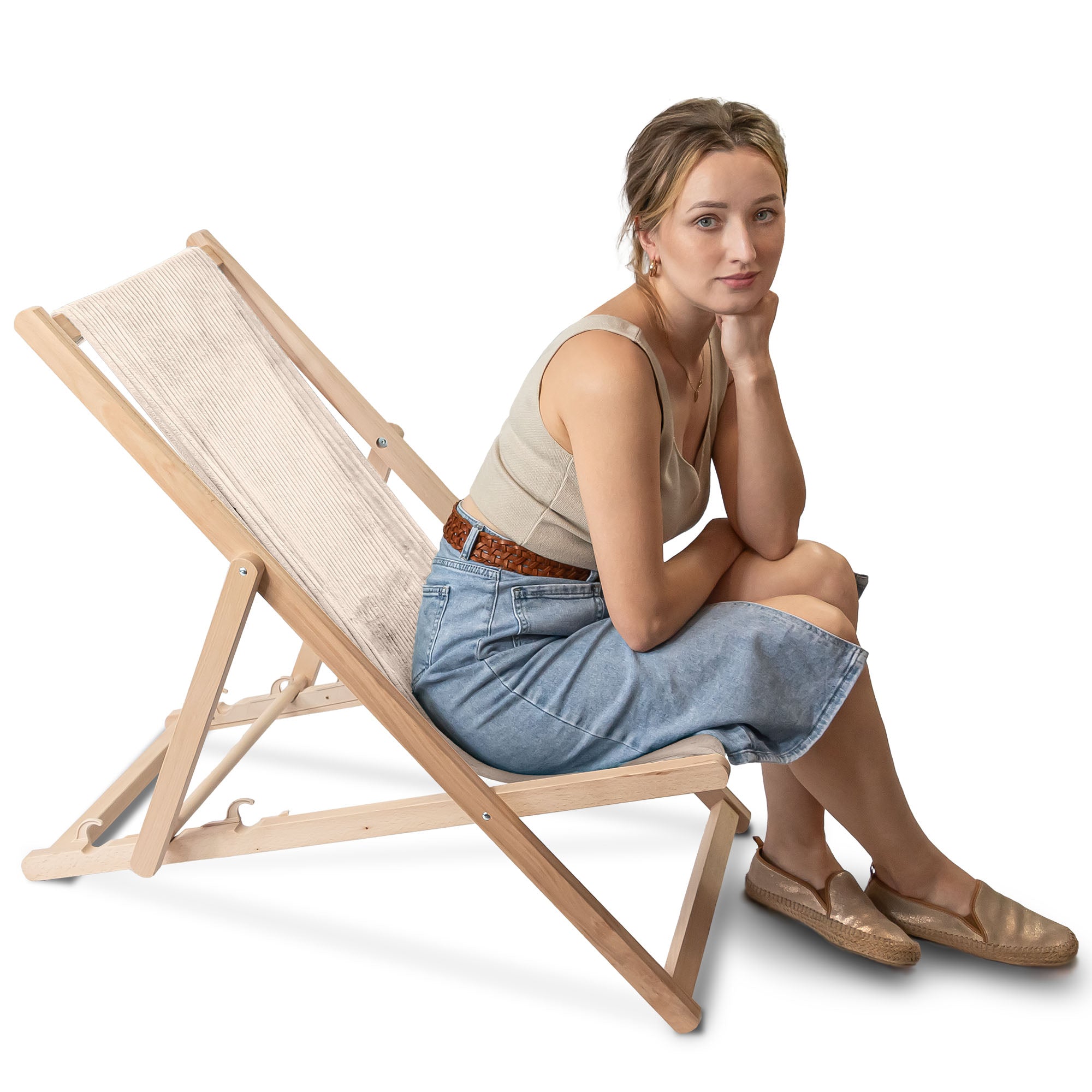 Wooden Deck Chair Lincoln Vanilla Ice