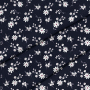 Small Flowers on Dark-Flat Microfiber