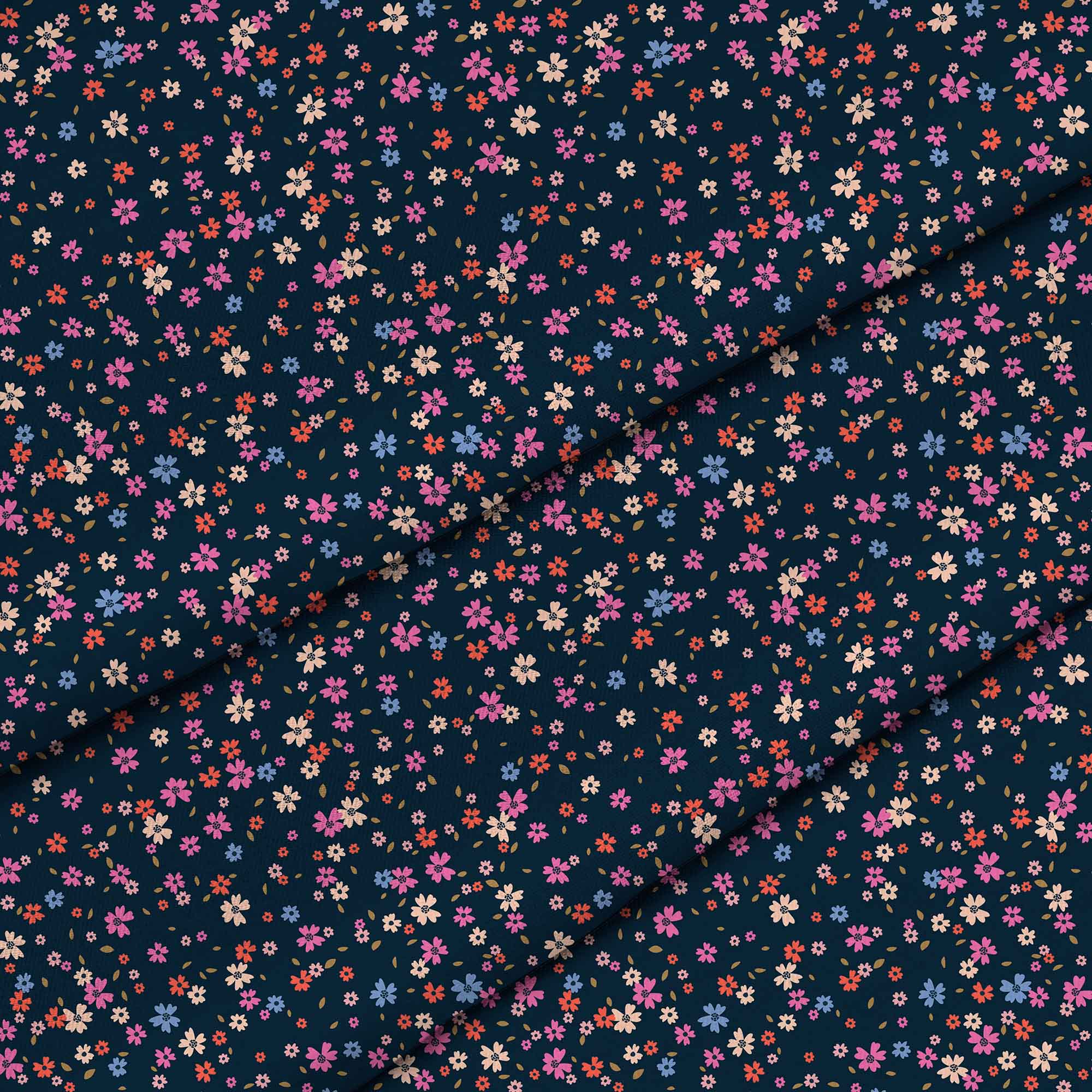 Ditsy Floral-Mikrofibra Płaska