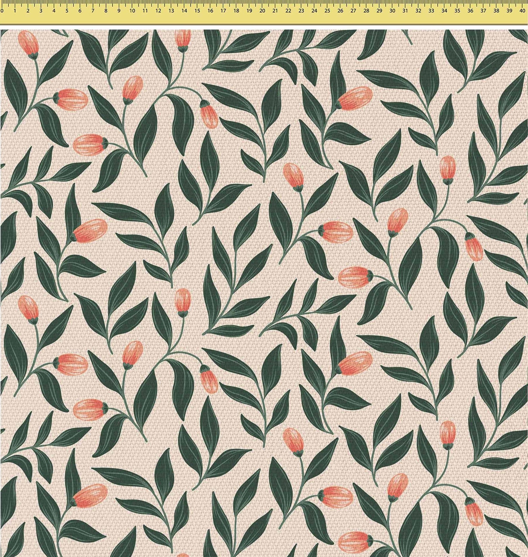 Pink Berries Pattern-Tablecloth Fabric