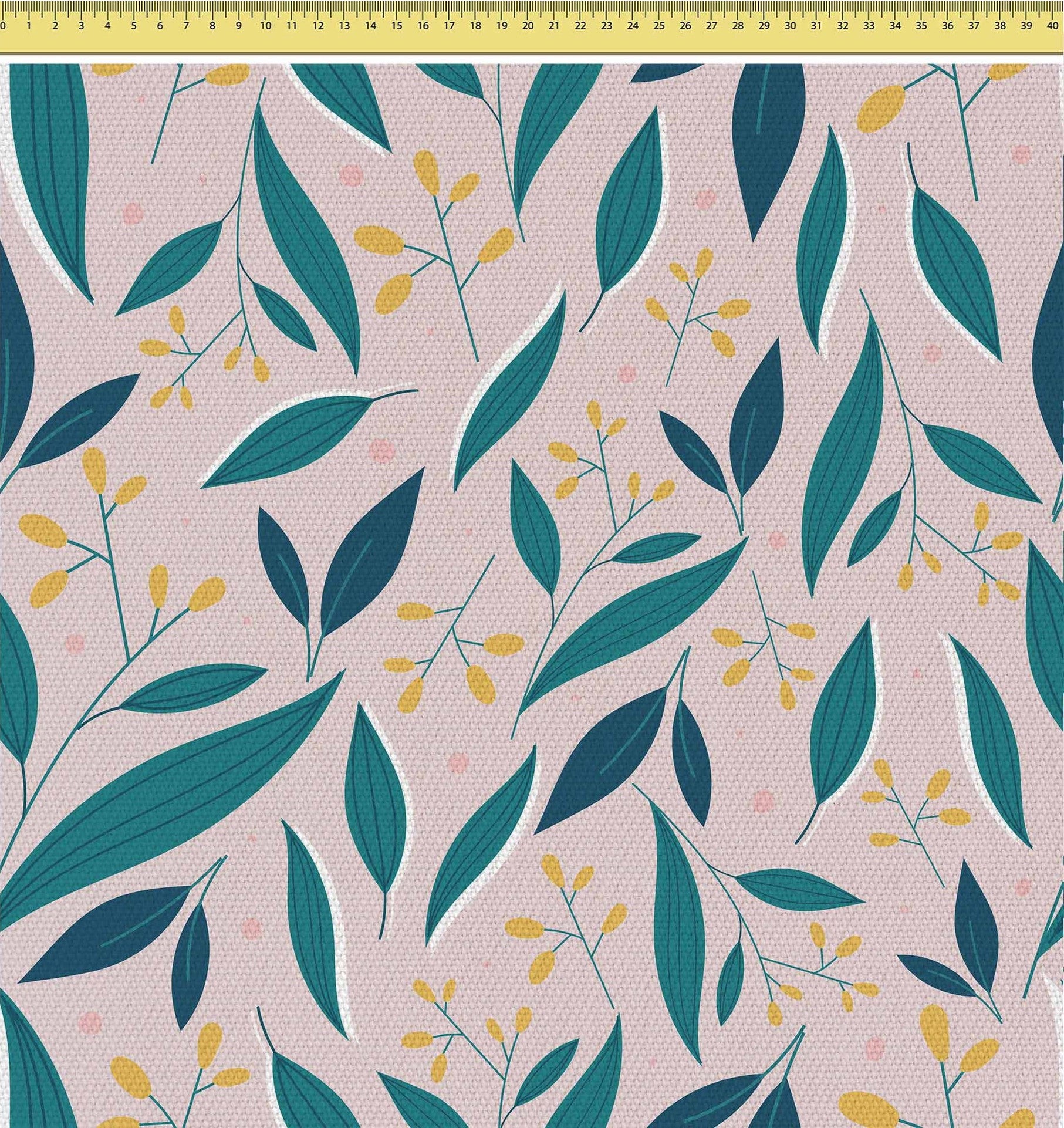 Yellow Forest Flowers-Tablecloth Fabric