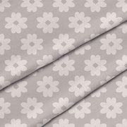 Daisies on Grey-Flat Microfiber