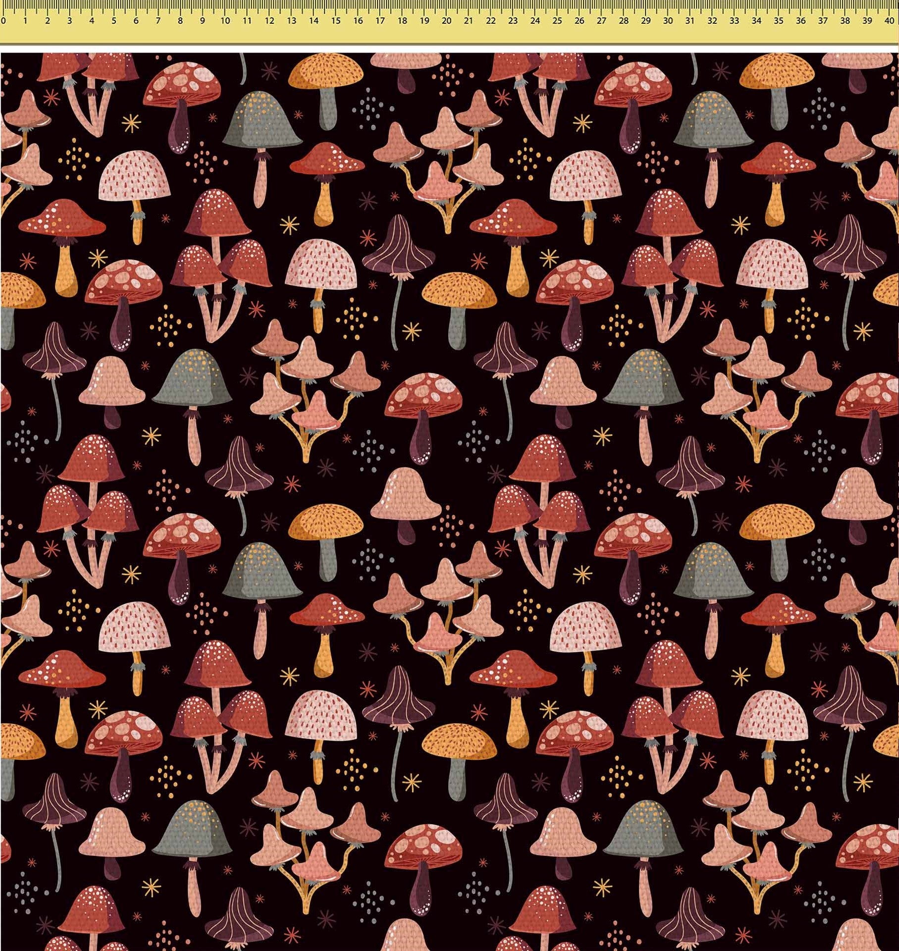 More Mushroom-Tablecloth Fabric