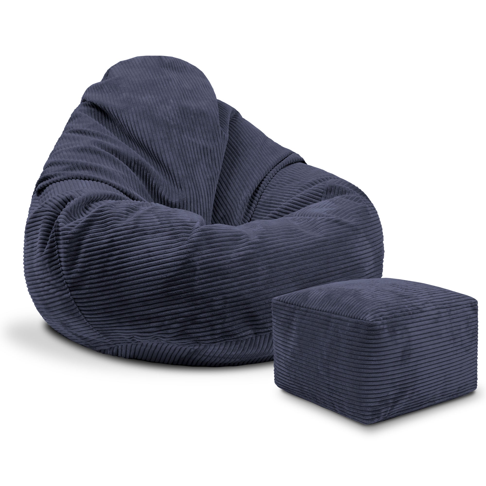 Paradise Pouf with Footstool Brown Bear-S
