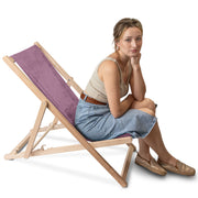 Wooden Deck Chair Lincoln Plum Smoothie