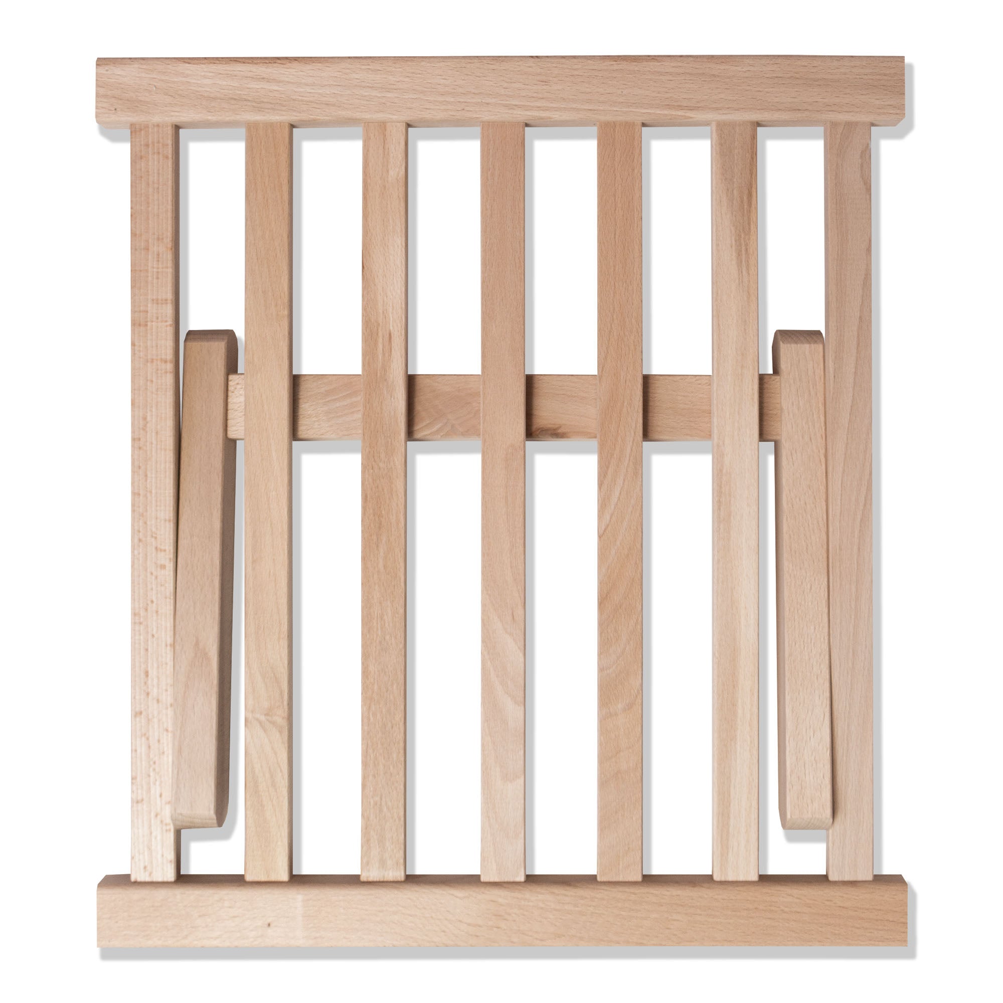 Wooden deck chair with wooden footrest Charcoal