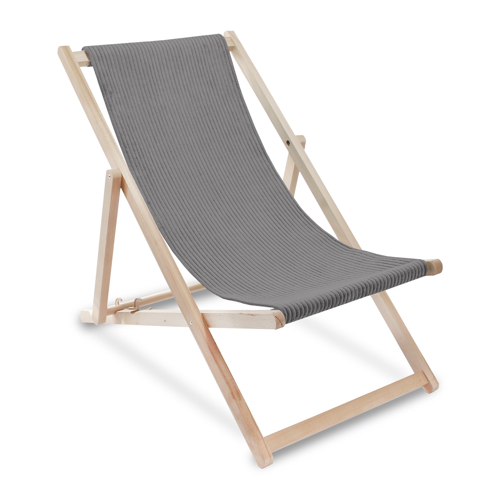 Lincoln Wooden Deck Chair Frost Grey