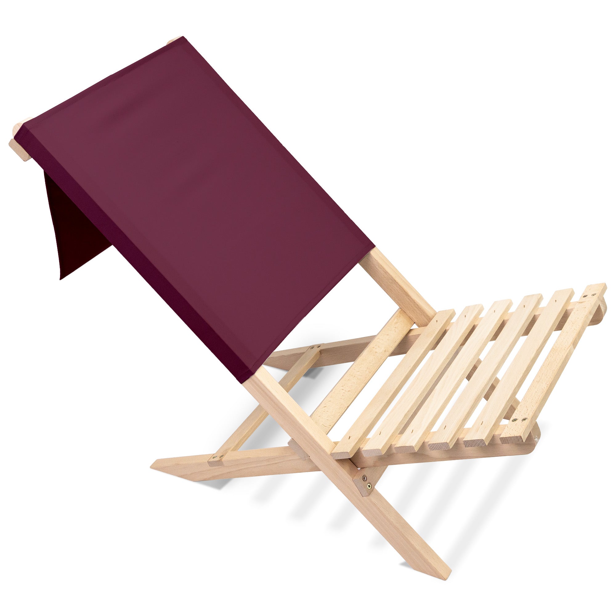 Folding Beach Chair Plum