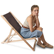 Wooden Deck Chair Lincoln Roasted Cocoa
