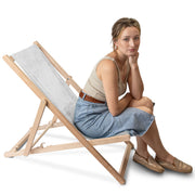 Wooden Deck Chair Lincoln Storm Grey