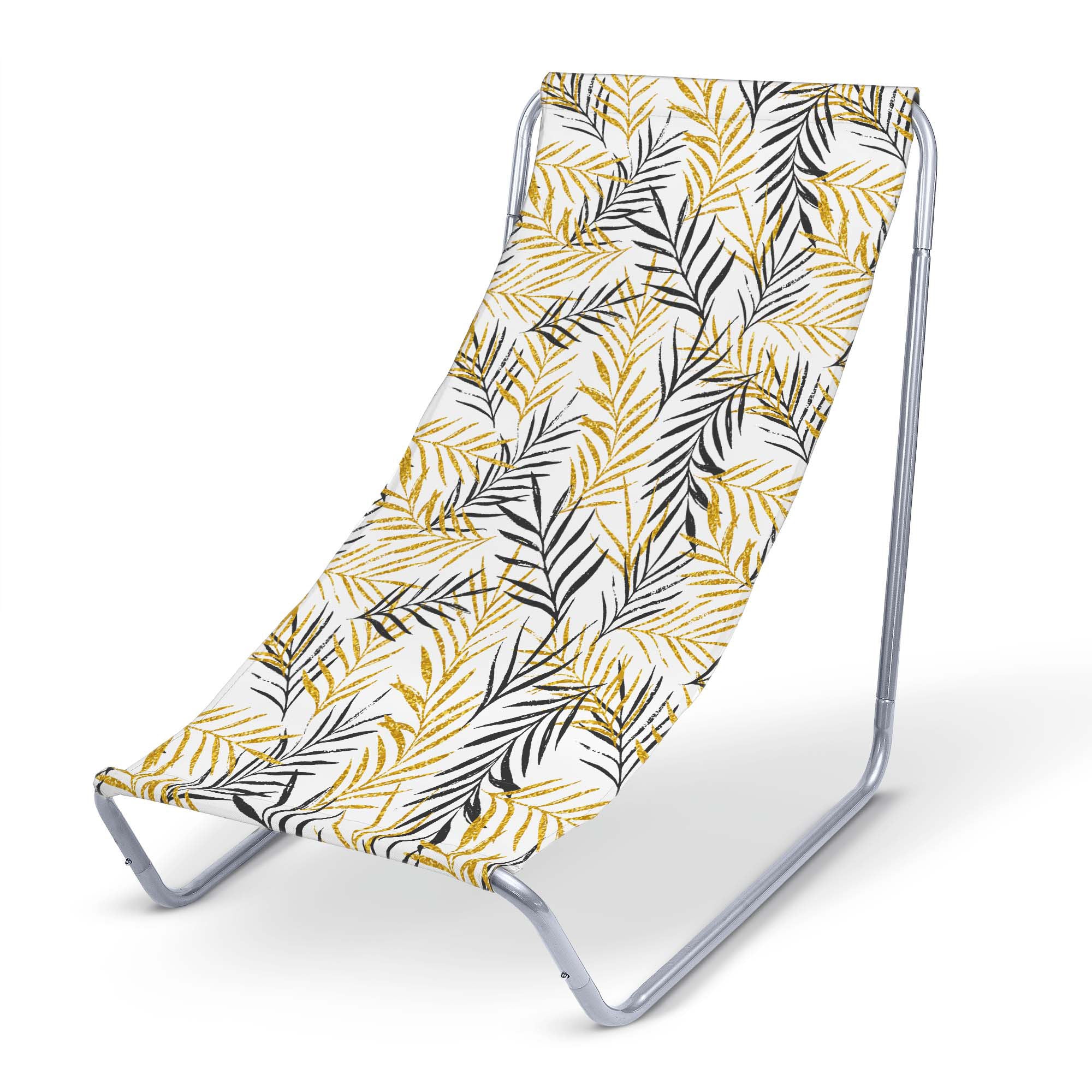 Metal deck chair Gold Leaf