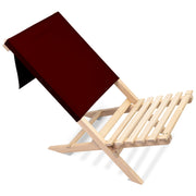 Folding Beach Chair Brown