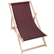 Wooden Deck Chair Linen Imitation Fiery Aurora-M