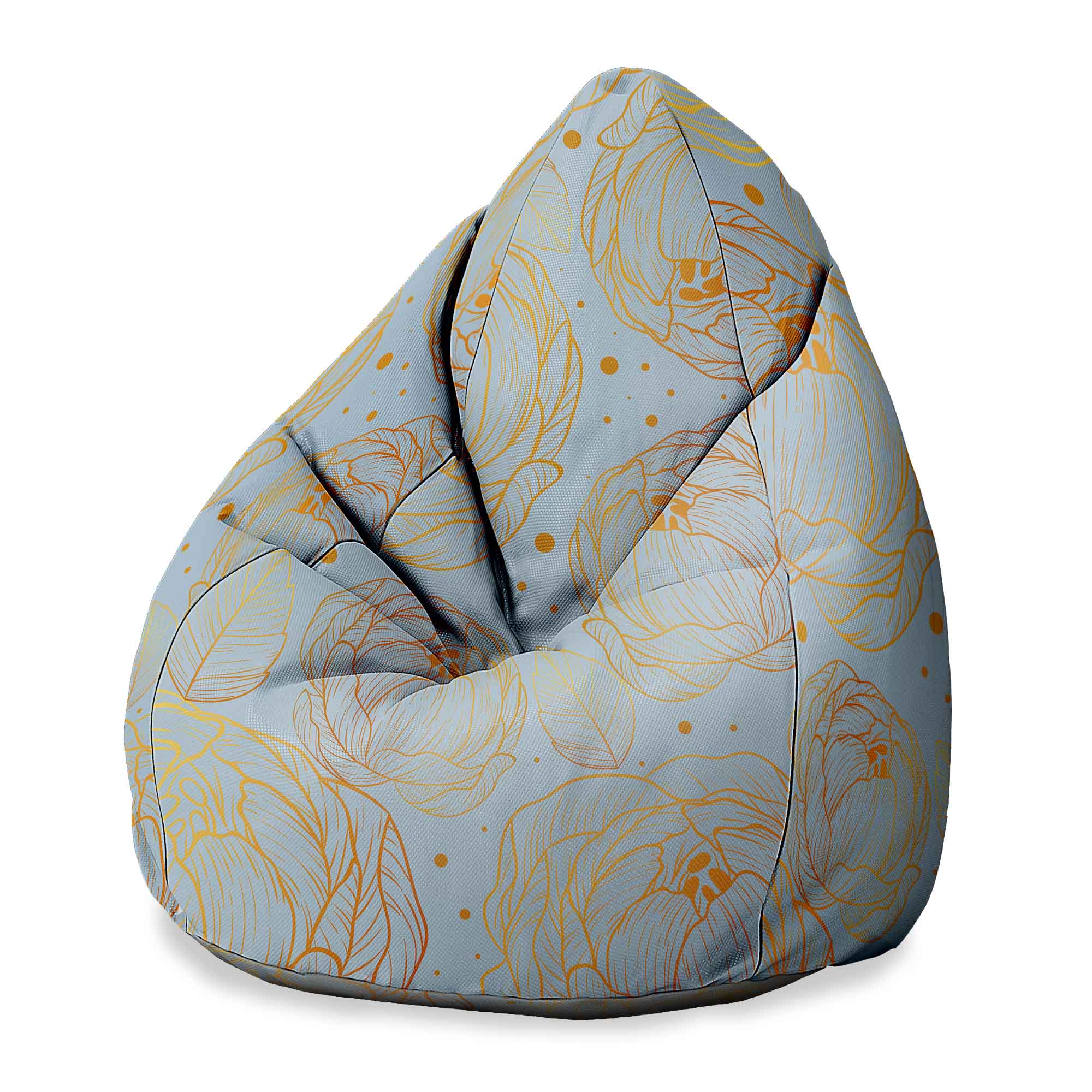 Puf Pearshape Dreaming Flowers-M-Velvet