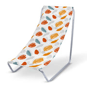 Metal deck chair Simple Leaves
