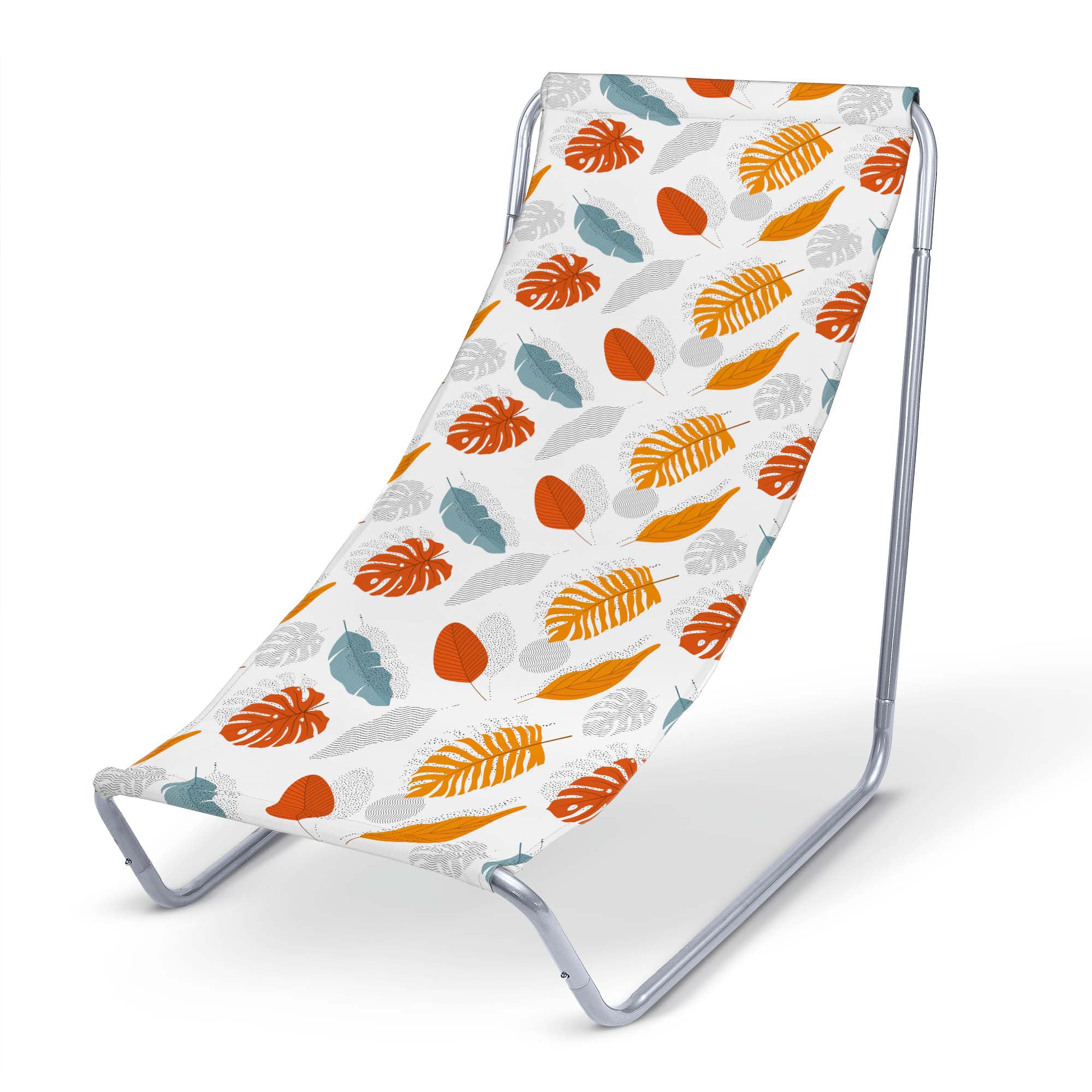 Metal deck chair Simple Leaves