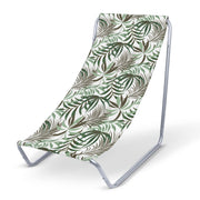 Metal deck chair Green Tropical