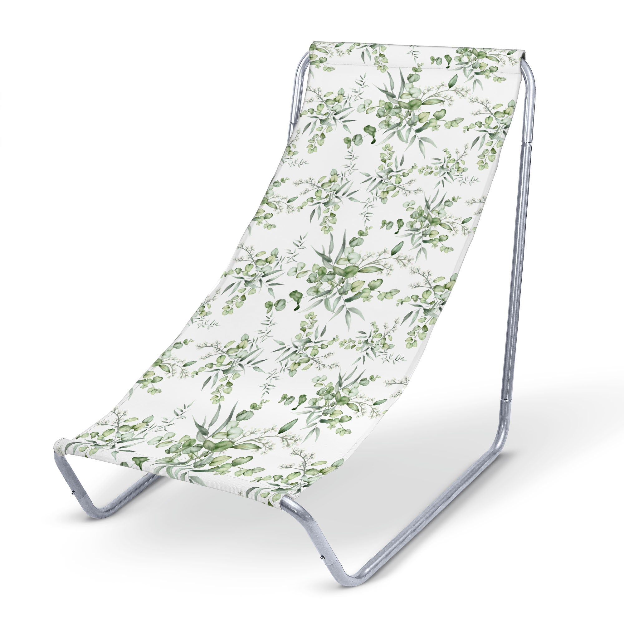 Metal deck chair Eucalyptus Leaves