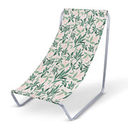 Metal deck chair Olive Leaves on Pink