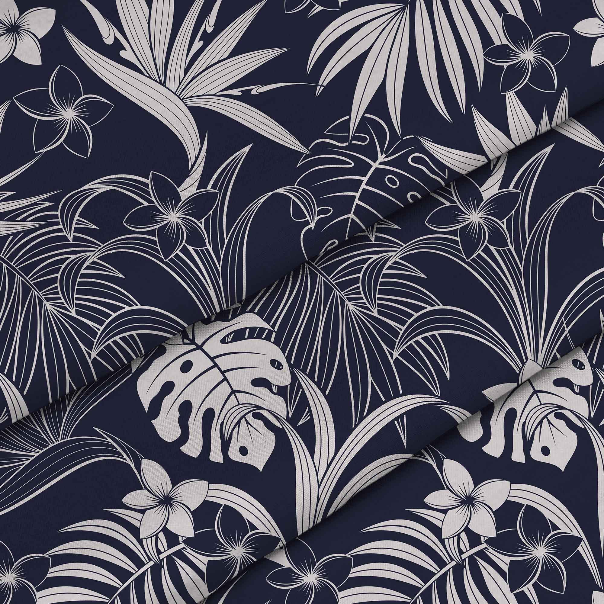 Dark Blue And White Exotic