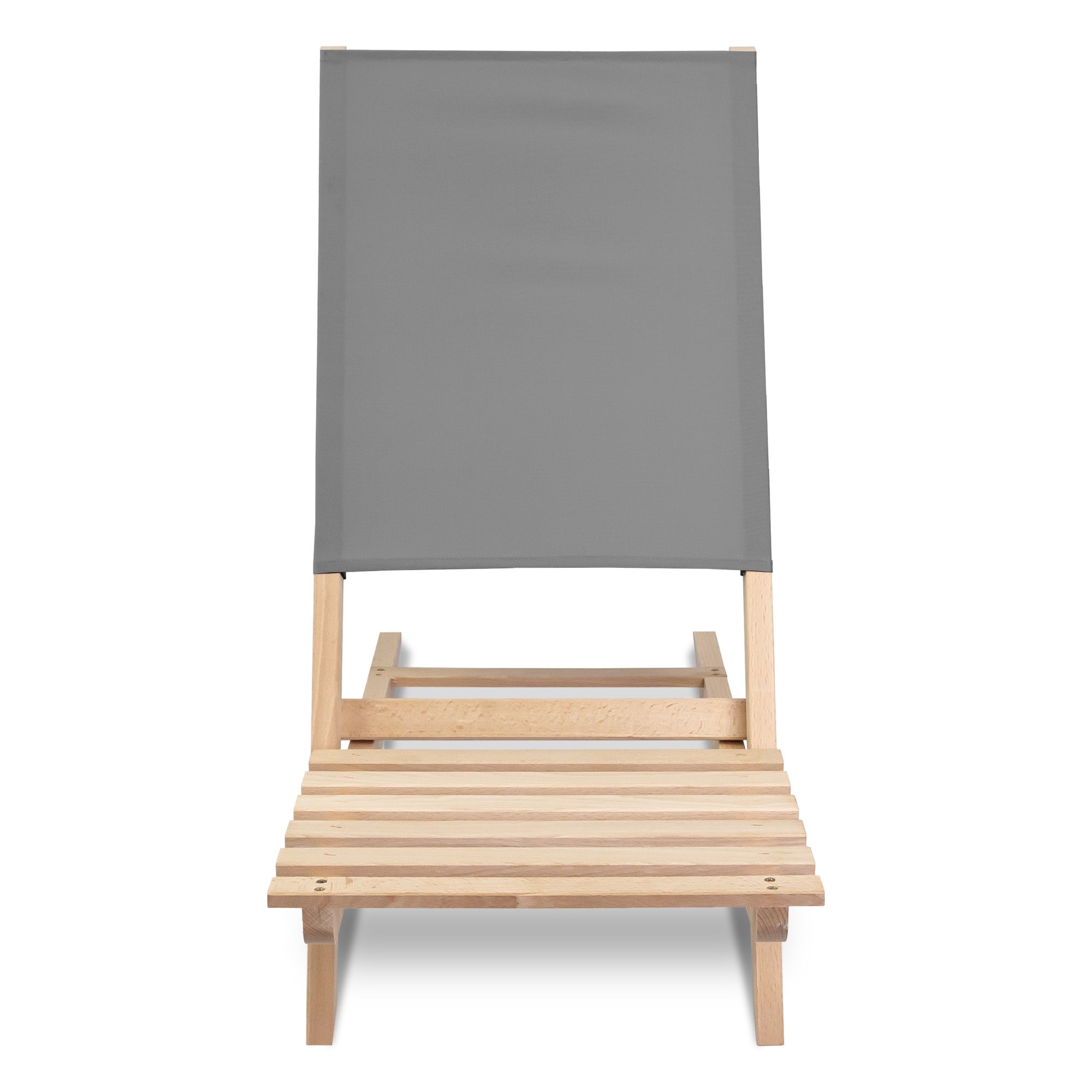 Folding Beach Chair Grey