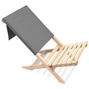 Folding Beach Chair Grey