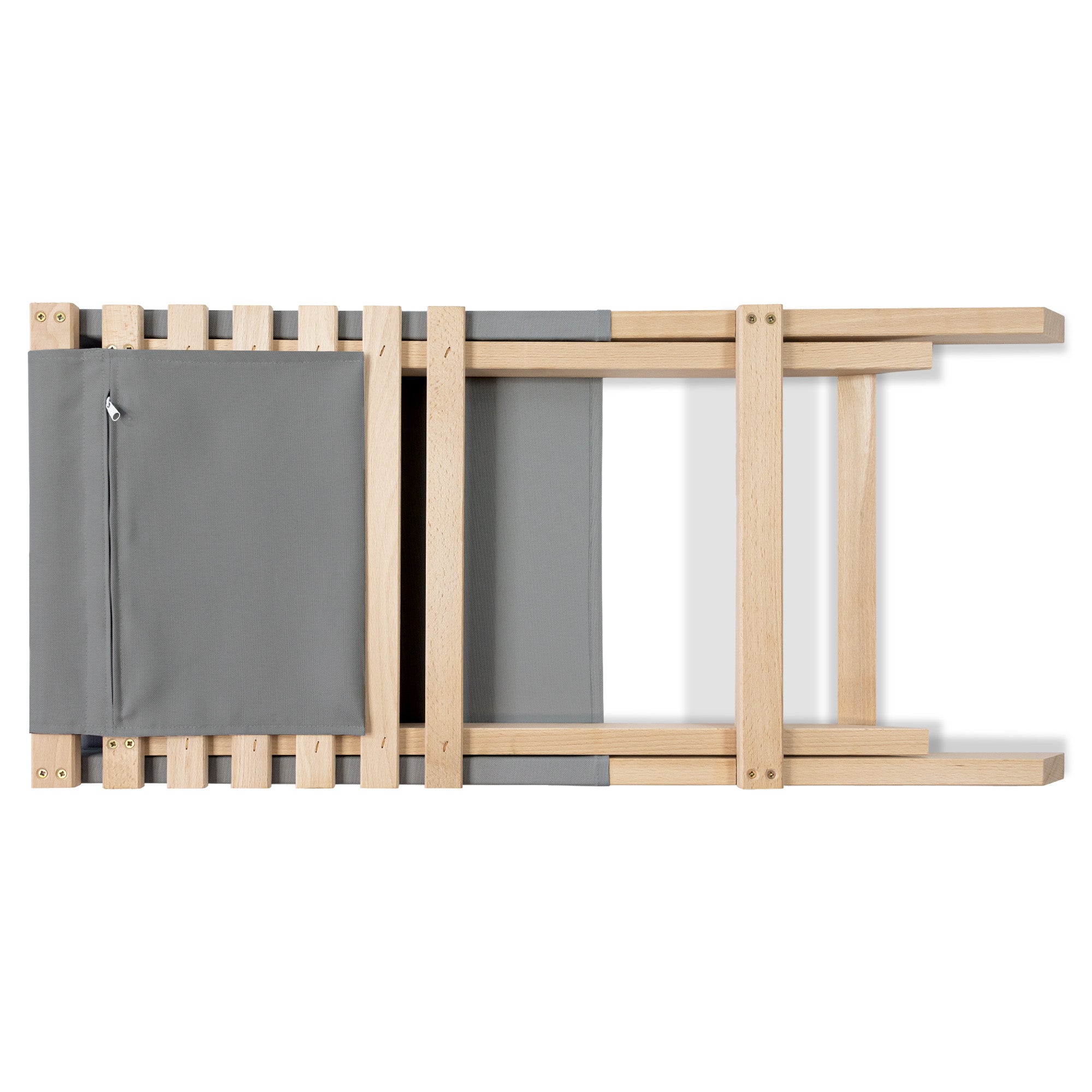 Folding Beach Chair Grey
