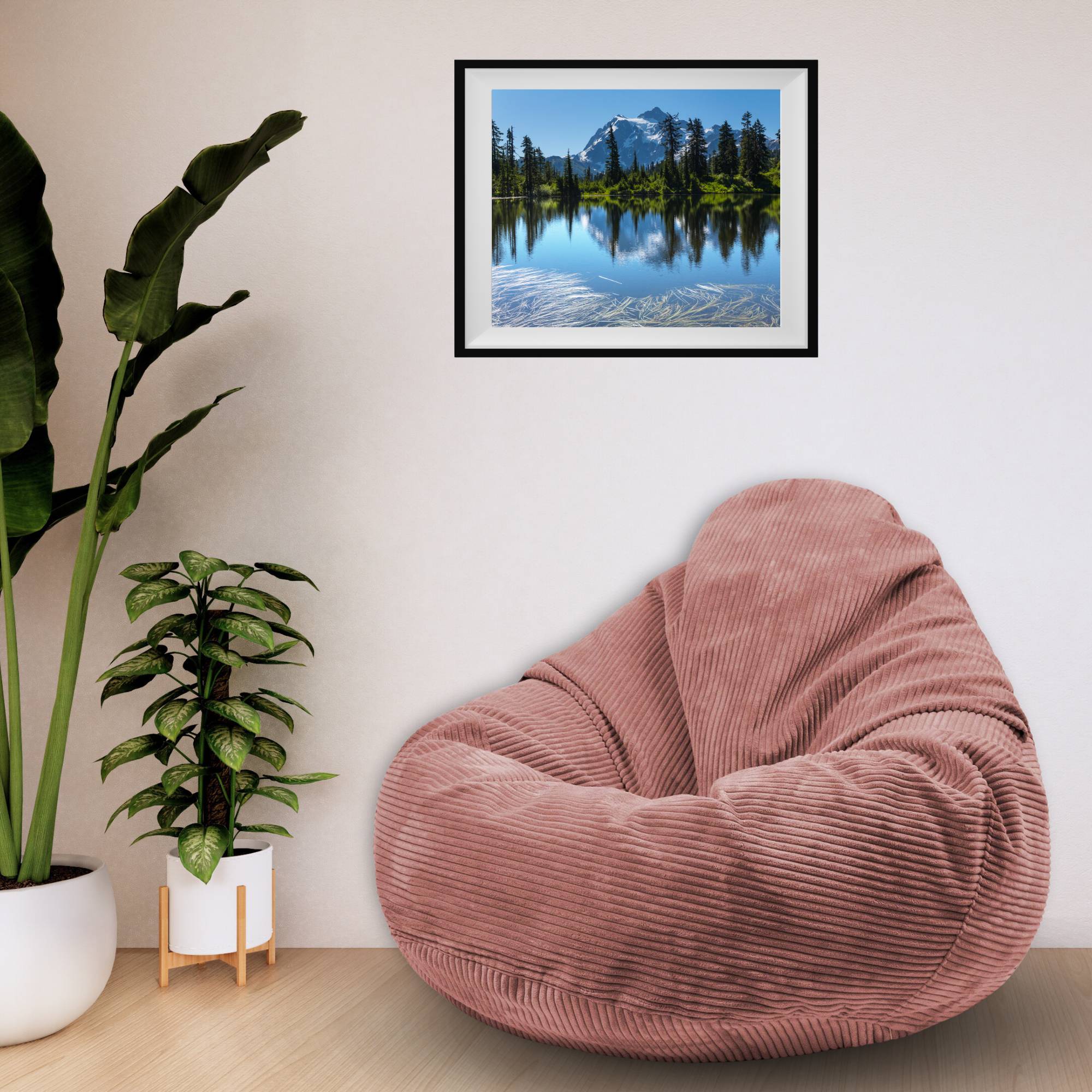 Paradise Pouf with Footstool Ginger Spice-S