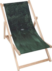 Vintage Wooden Deck Chair Emerald