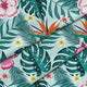 Neon Exotic Flowers-Tablecloth Fabric