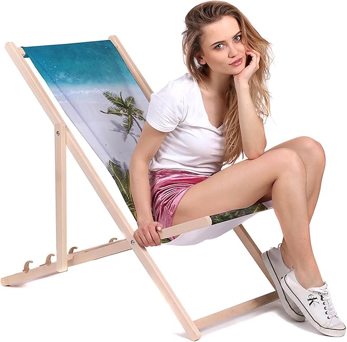 Vintage Wooden Deck Chair Bahamas