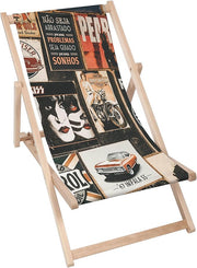 Vintage Wooden Deck Chair Wall