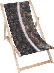 Vintage Wooden Deck Chair View From The Flight