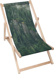 Vintage Wooden Deck Chair Rain Forest