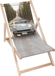 Wooden Deck Chair Retro Roadster