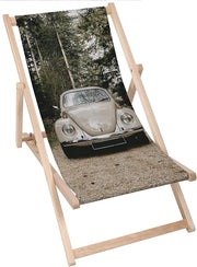 Wooden Deck Chair Into The Wild