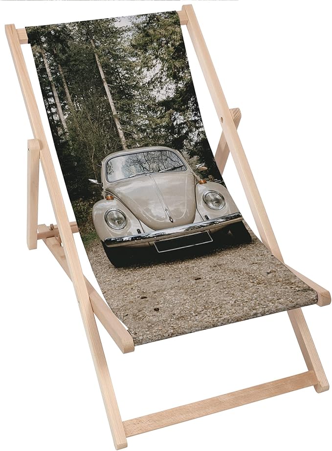 Wooden Deck Chair Into The Wild