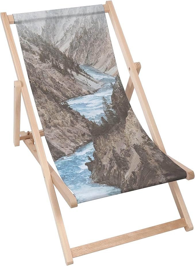Vintage Wooden Deck Chair Canyon