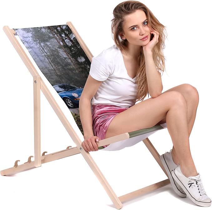 Wooden Deck Chair Morning Ride