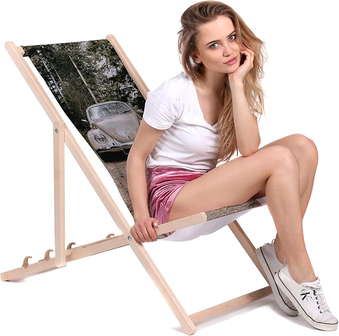 Wooden Deck Chair Into The Wild