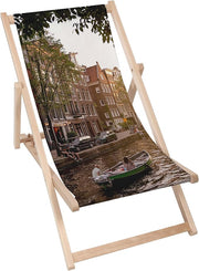 Vintage Wooden Deck Chair Canal Boat Cruise