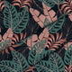 Tropical Dark Pink and Green Leaves-Oxford
