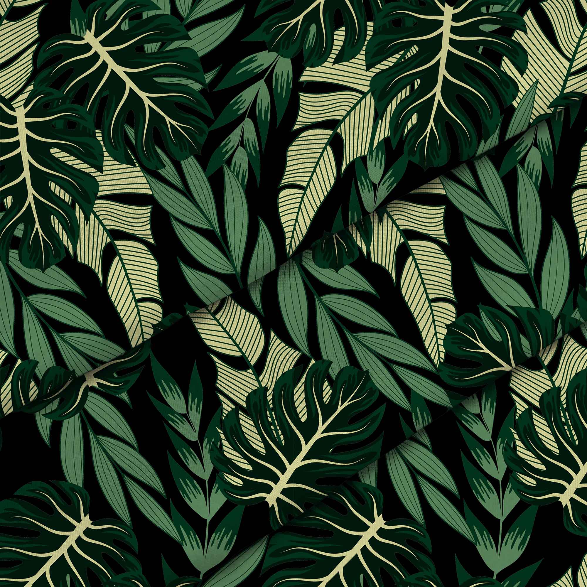 Tropical Dark Green Leaves