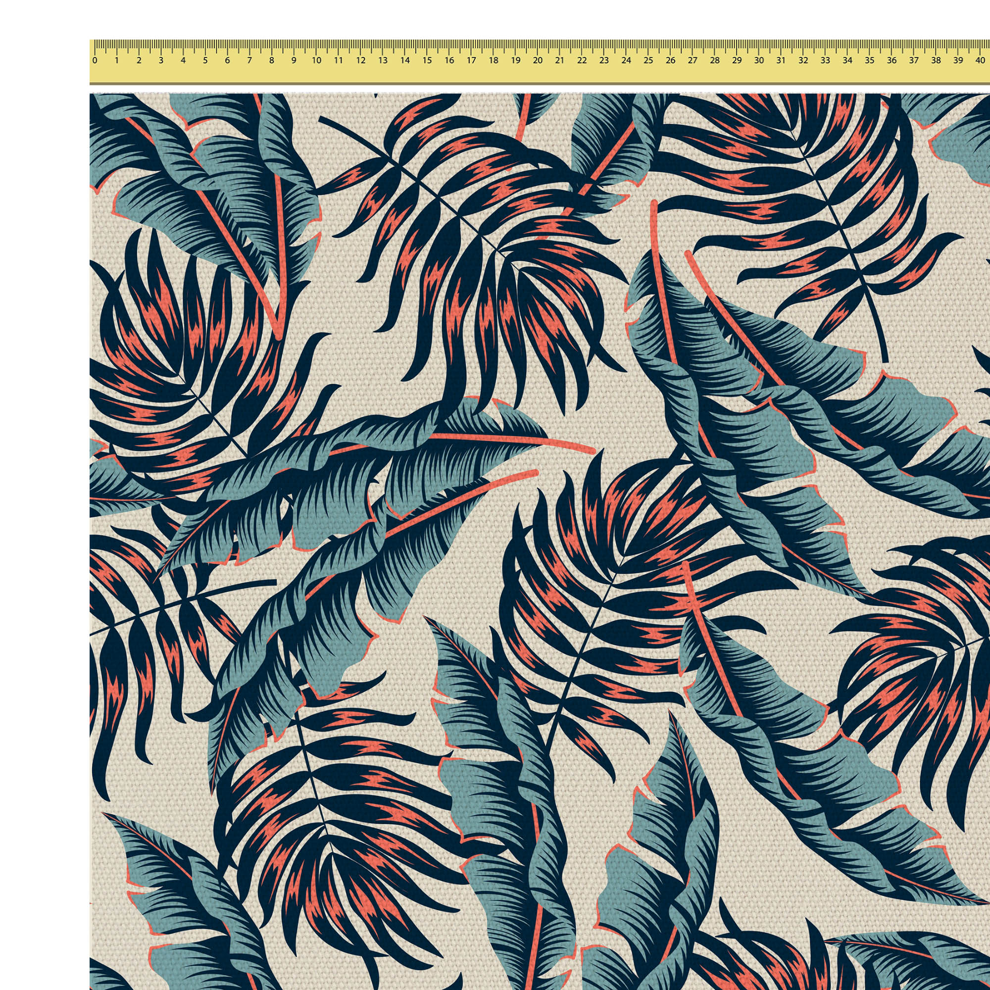 Tropical Beige Leaves