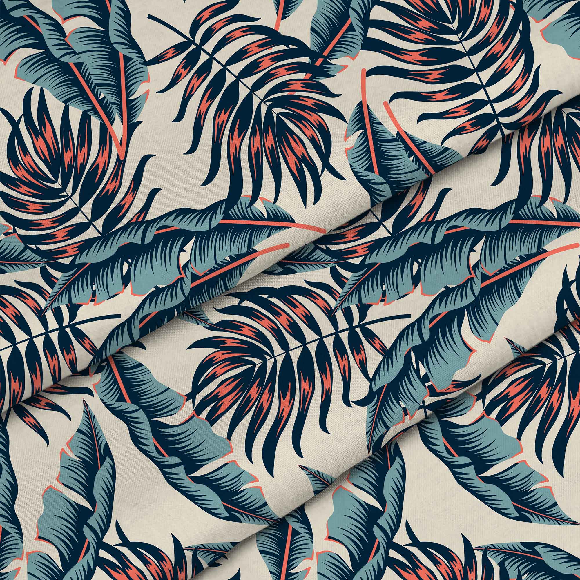 Tropical Beige Leaves