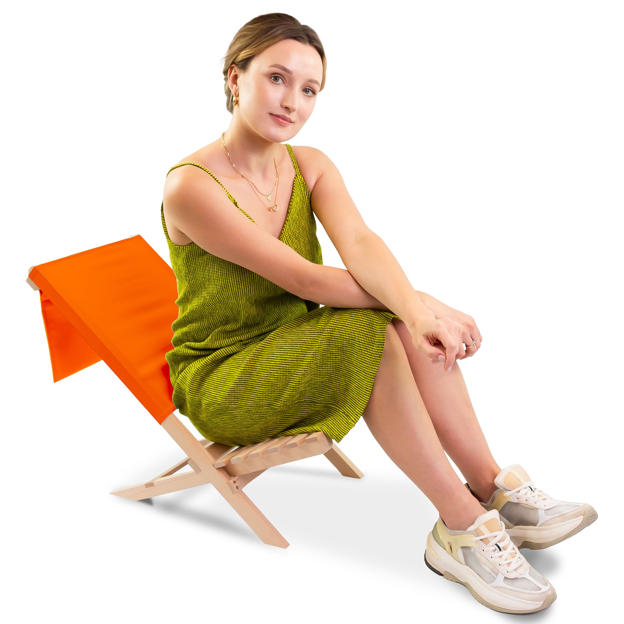 Folding Beach Chair Orange