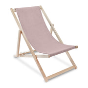 Wooden Deck Chair Lincoln Silver Pink