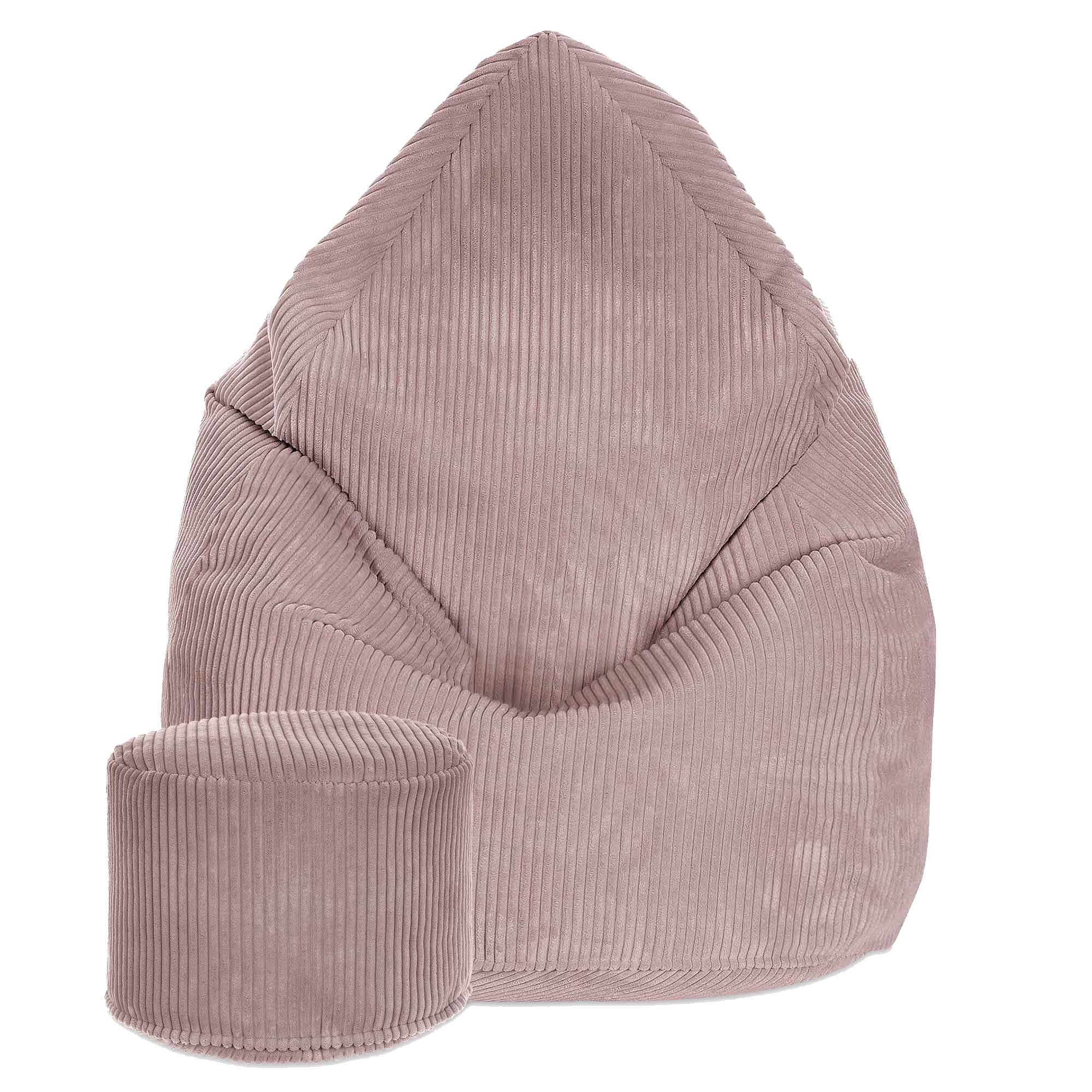 Runder Hocker Fußbank Lincoln Silver Pink-S