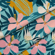 Tropical Palm Flowers-Velvet